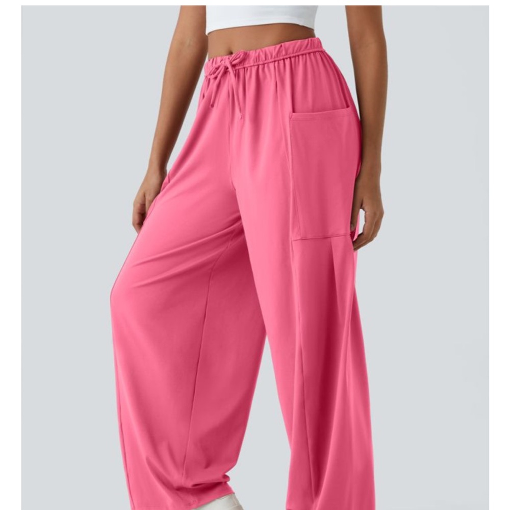 HALARA Vibrant Pink Wide-Leg Pants